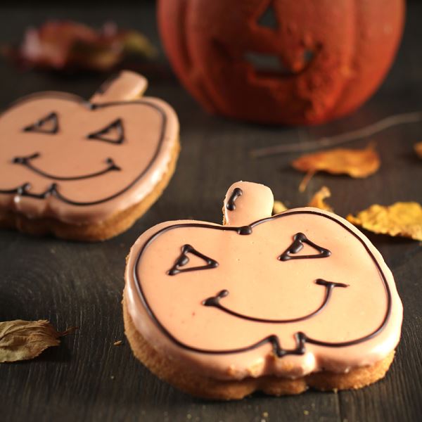 Halloween Kürbiscookie