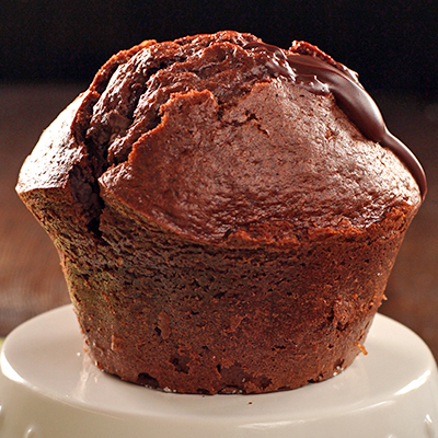 Double Choc Nougat Muffin gefüllt