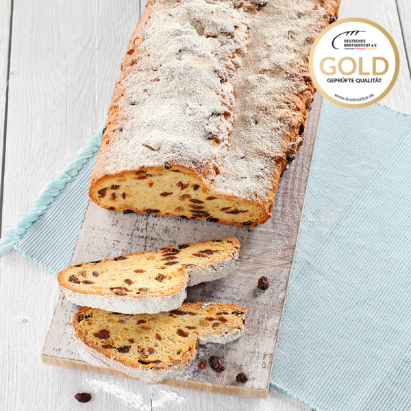 Fränkischer Stollen 3 kg halbiert und eingeschweiß