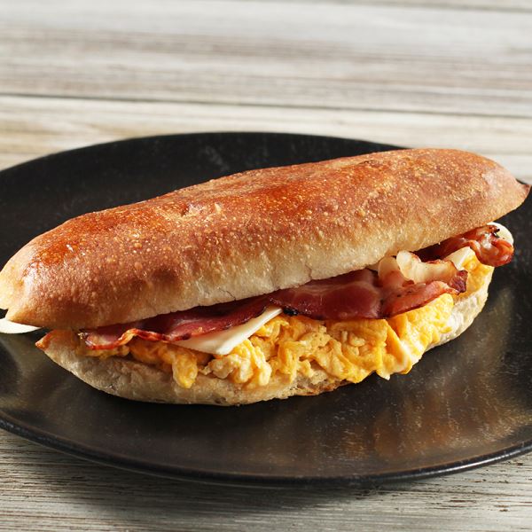 Panini Bacon,Rührei,Käse